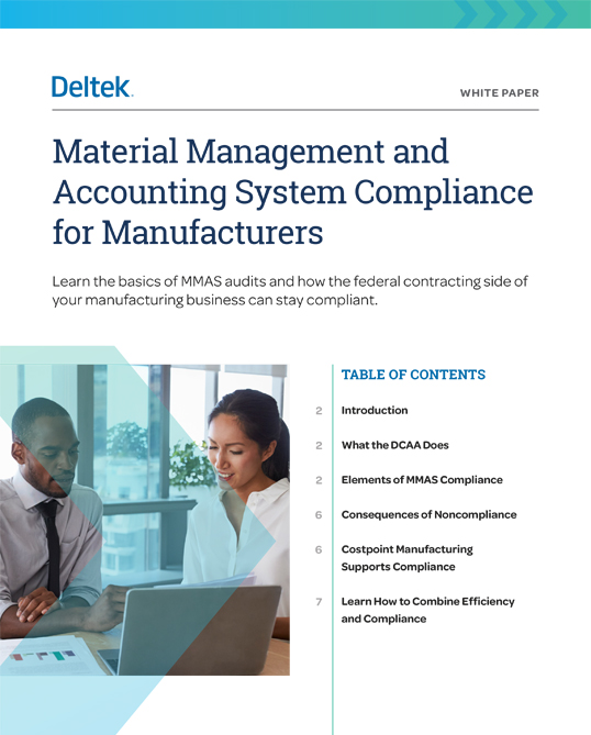 10 Elements of MMAS Compliance Deltek White Paper